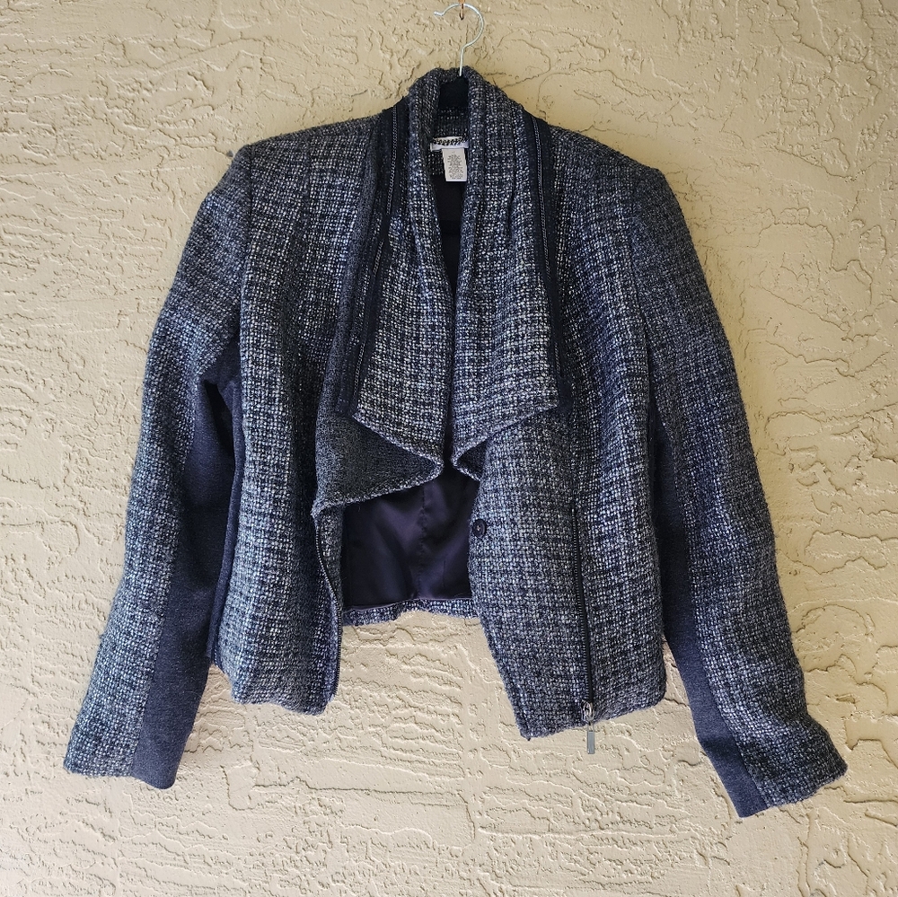 Cache Wool Jacket Black And Gray - image 3